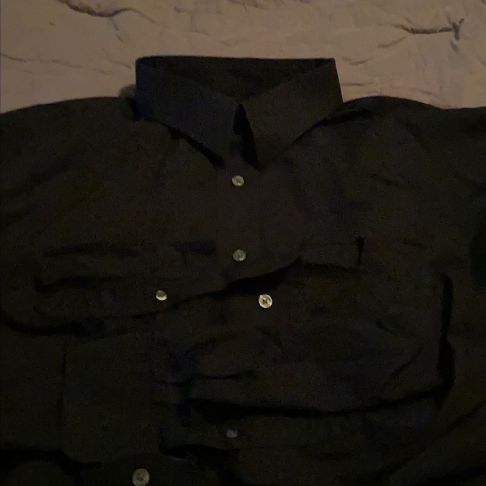 George black button up